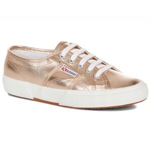 Superga 2750 lamew rose gold sneakers